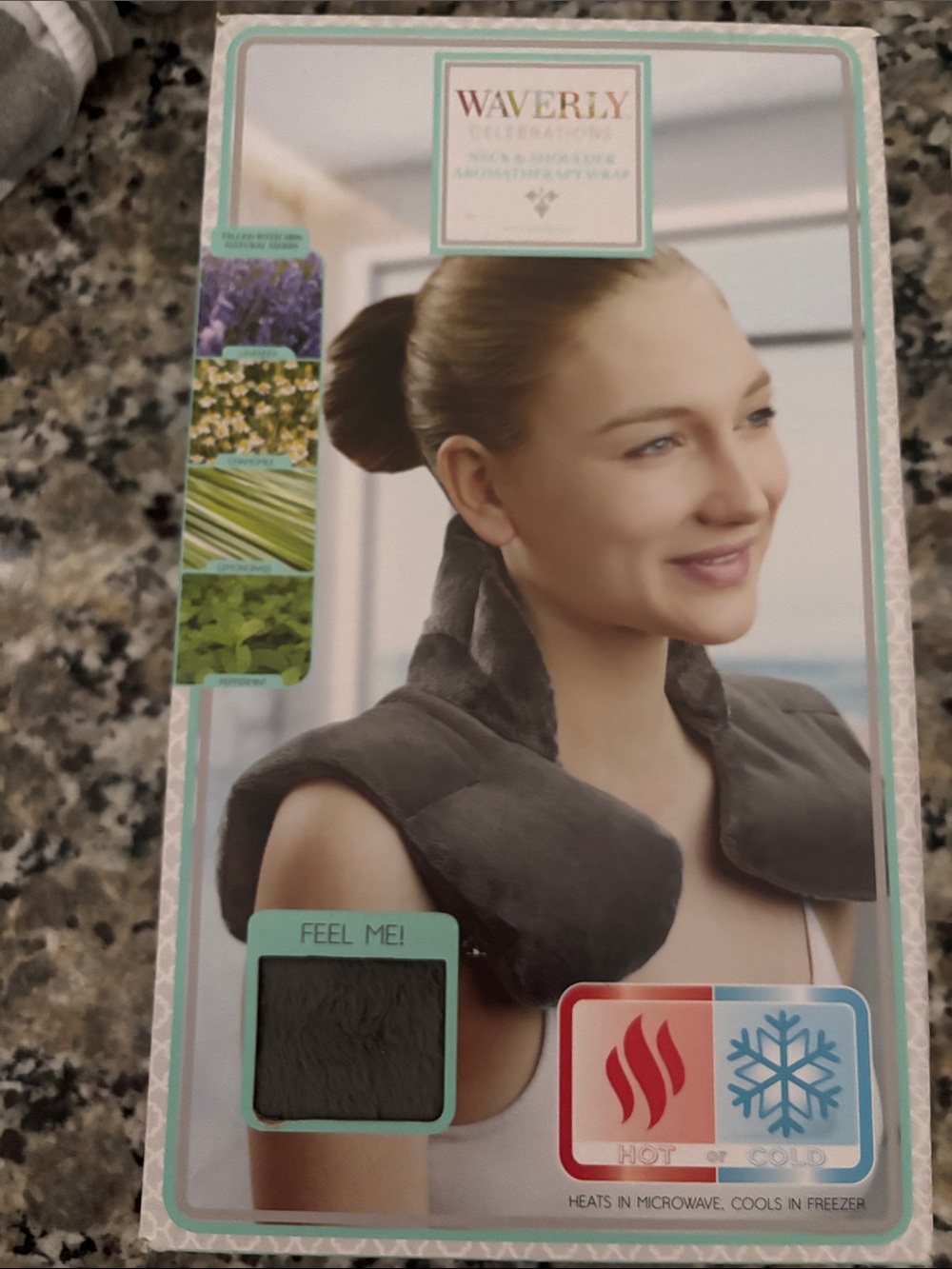 Waverly Gray Plush Aromatherapy Neck Wrap